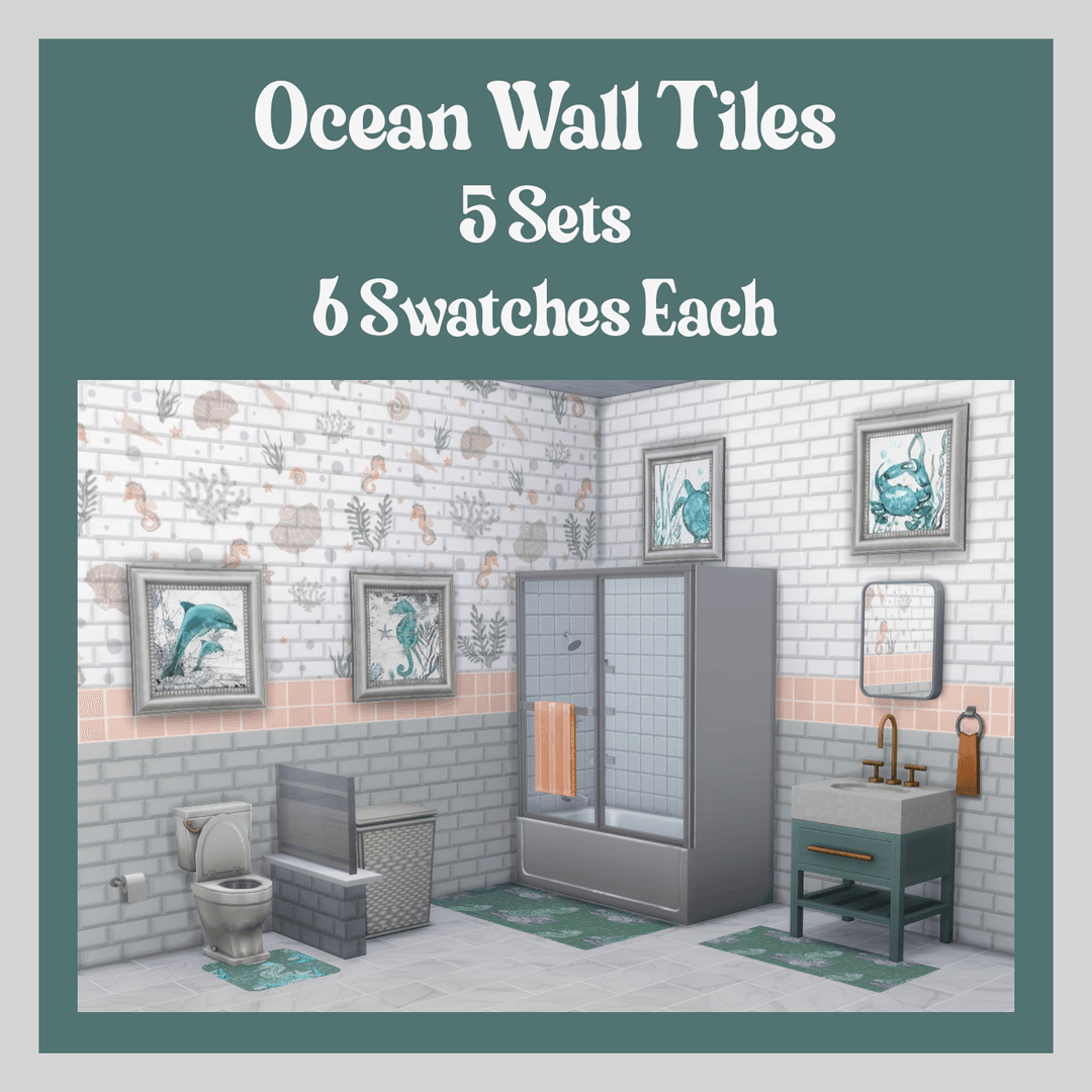 Скриншот мода Настенная плитка Ocean Wall Tiles